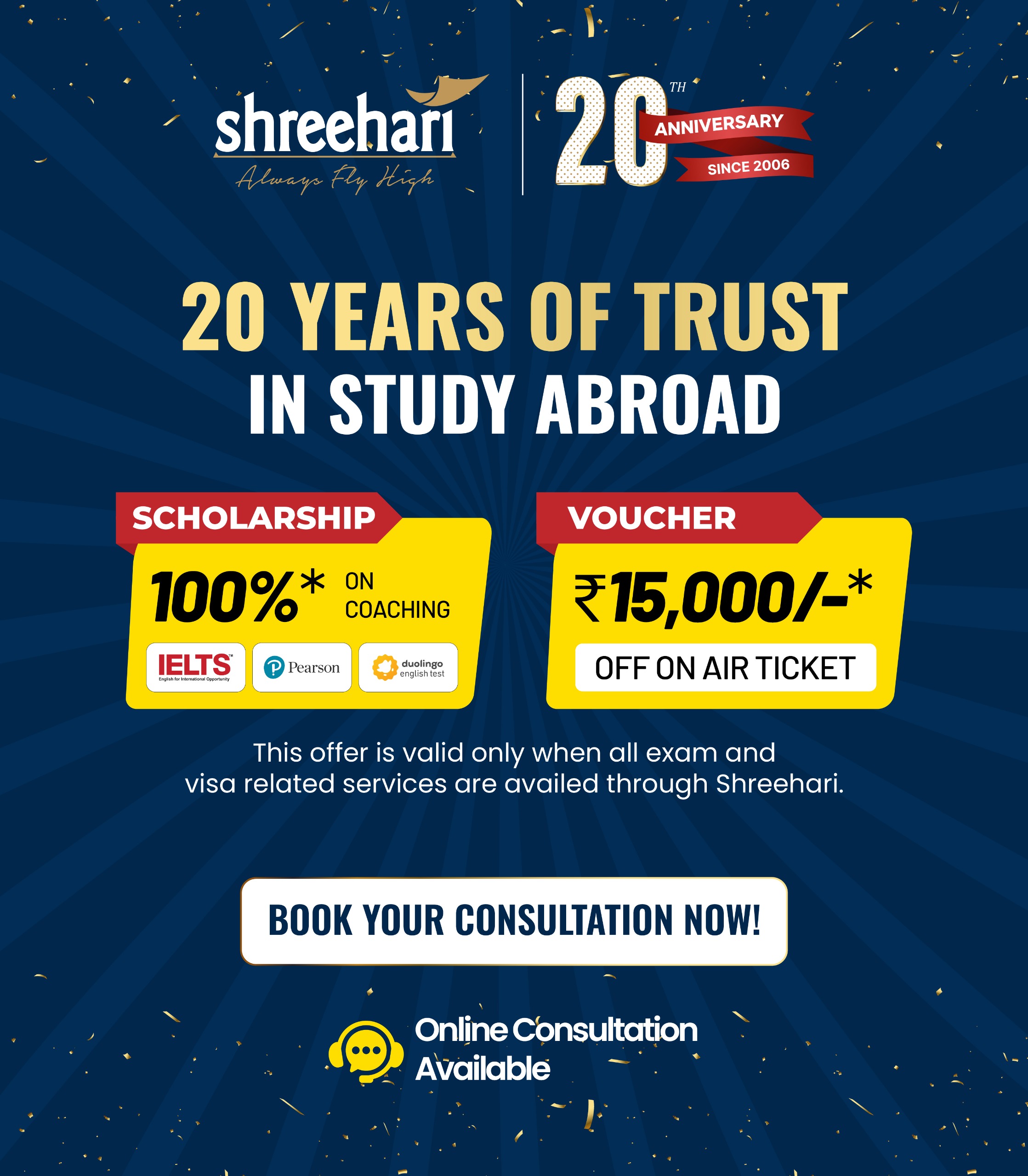 Shreehari - 20 Years of Trust in Study Abroad